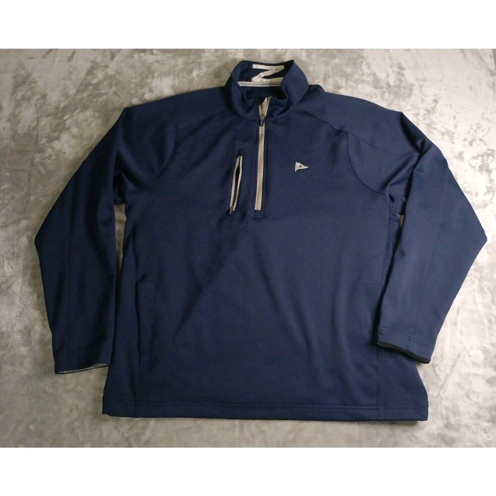 Zero Restriction Z500 Tour Series Quarter Zip Pullover Performance Mens XL Blue